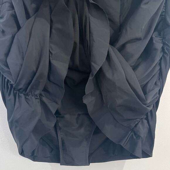 Swimsuits For All Fringe Ruffle Swim Dress bandeau removable straps 24 - Picture 4 of 7